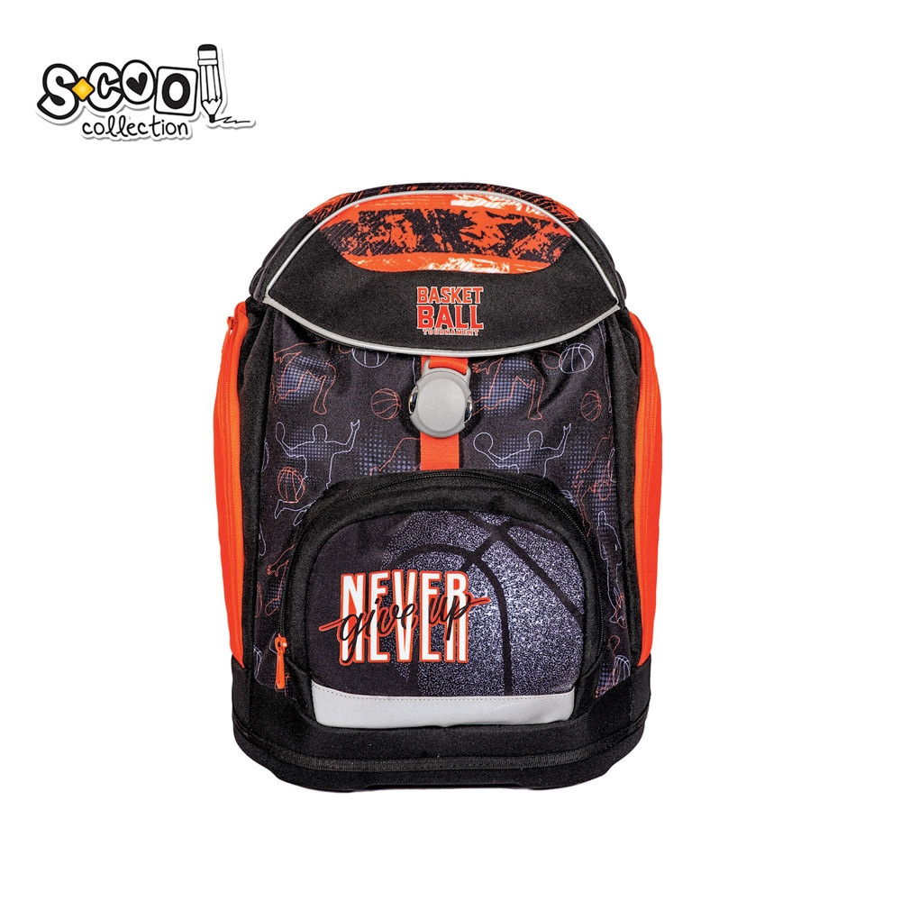 Ghiozdan anatomic NEVER GIVE UP, buzunar frontal termoizolant, catarama transversala, baza EVA, 6-11 ani - imagine 11